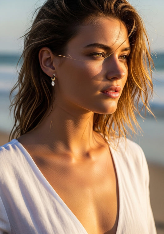 EverTide™ Tide Pearl Hoop Earrings